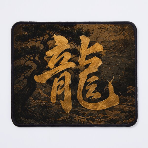 Item preview, Golden Dragon Pine Landscape designed and sold by Silent Japan Studio.