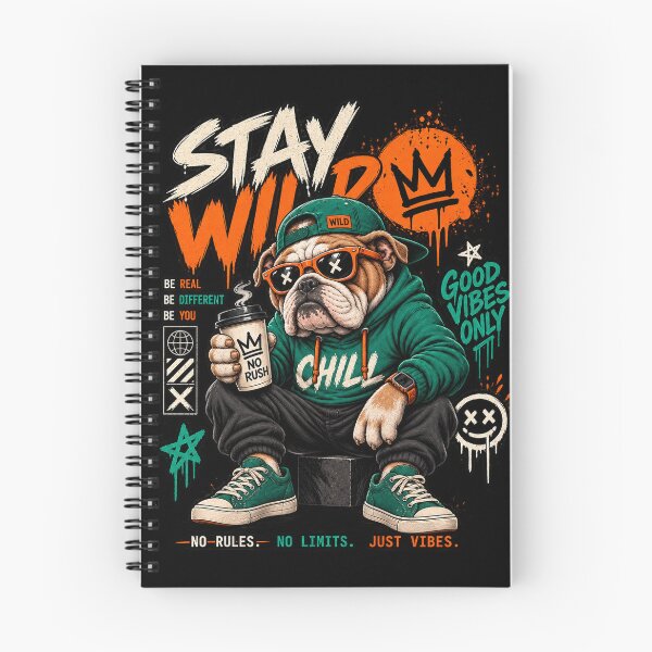 Item preview, Stay Wild Bulldog – Chill Streetwear Vibes designed and sold by limos.