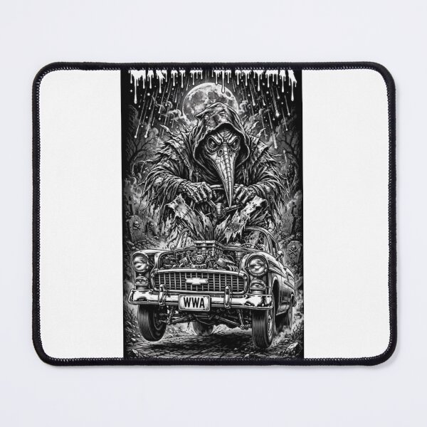 Item preview, Grave Gasser Plague Doctor Hot Rod Gasser Art designed and sold by WeirdWheeledArt.