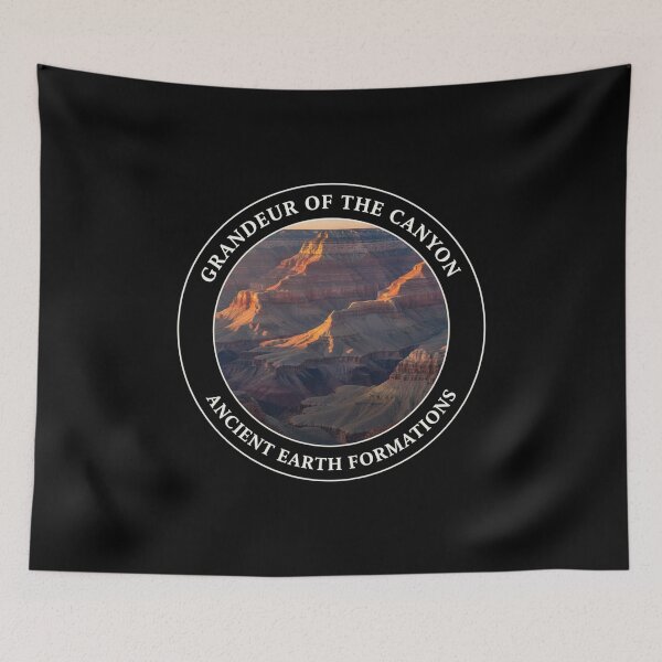 Item preview, Grandeur of the Canyon Ancient Earth Formations Retro Badge designed and sold by FestivityFinds.