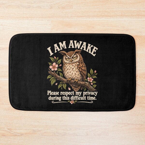 Item preview, I Am Awake Please Respect My Privacy During This Difficult Time designed and sold by a-turner-paint.