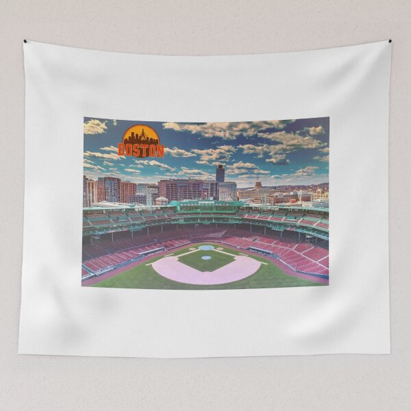 Item preview, Boston Fenway Park Baseball Stadium Vintage City Skyline designed and sold by ReginaSeidman.