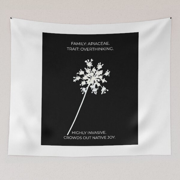 Item preview, Overthinking Trait Family Apiaceae Handmade Cyanotype Original Psychology Art designed and sold by The Snarky Ph.D.: A Study in Botanicals .