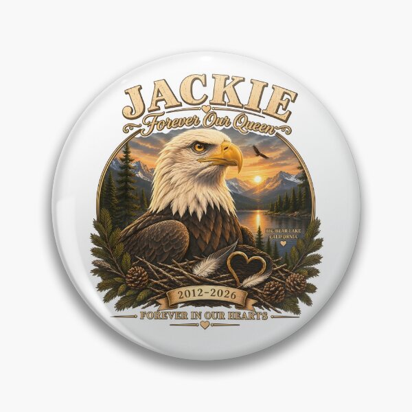 Item preview, Jackie Forever Our Queen Big Bear Bald Eagle Tribute 2012 2026 Memorial designed and sold by DianaVape.