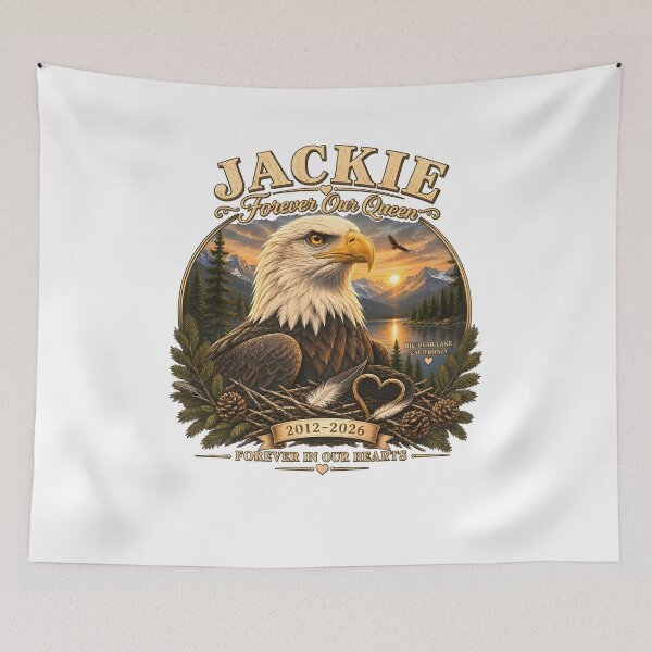Item preview, Jackie Forever Our Queen Big Bear Bald Eagle Tribute 2012 2026 Memorial designed and sold by DianaVape.