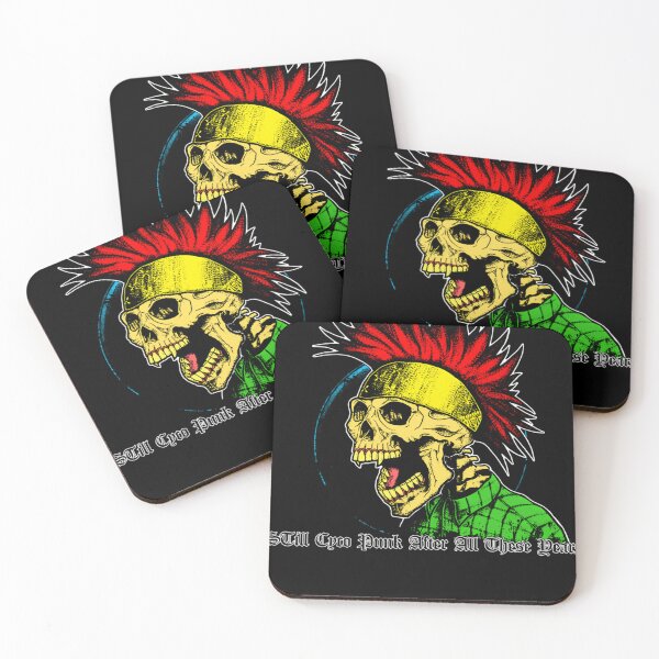 Item preview, Colorful Punk Skull Thrash Metal designed and sold by WildPalitteArt.