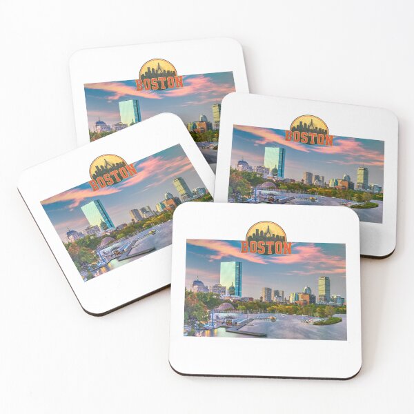 Item preview, Boston Skyline Charles River Vintage Cityscape designed and sold by ReginaSeidman.