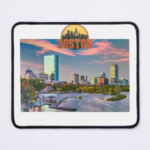 Item preview, Boston Skyline Charles River Vintage Cityscape designed and sold by ReginaSeidman.