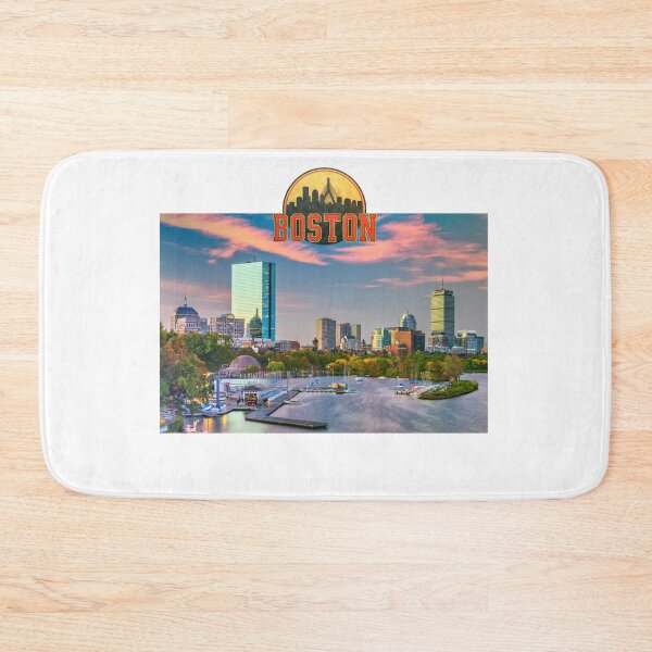 Item preview, Boston Skyline Charles River Vintage Cityscape designed and sold by ReginaSeidman.