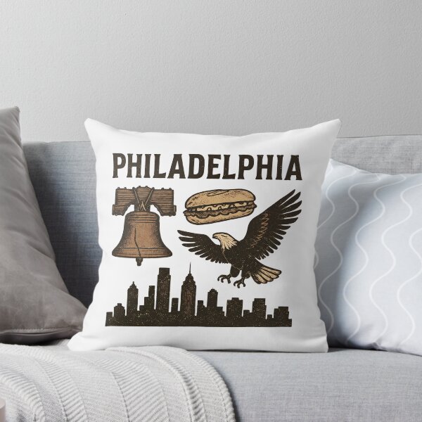 Item preview, Philadelphia City Icons Vintage Collage designed and sold by MaryBenne69623.