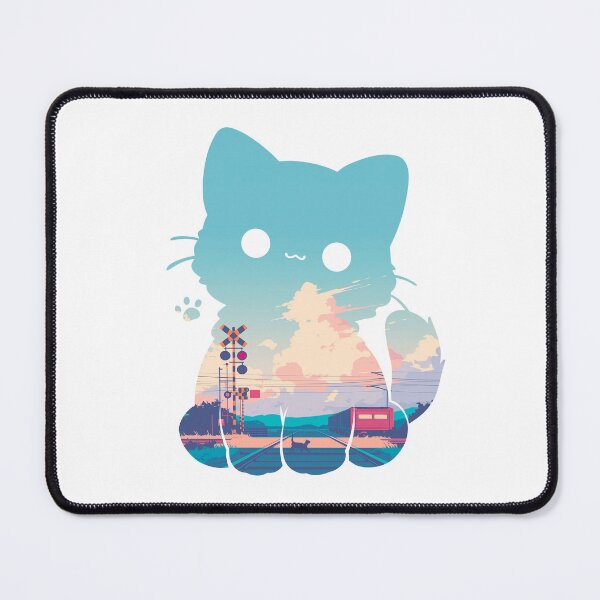 Item preview, Aesthetic Cat Sunset Landscape designed and sold by mustbewhy.
