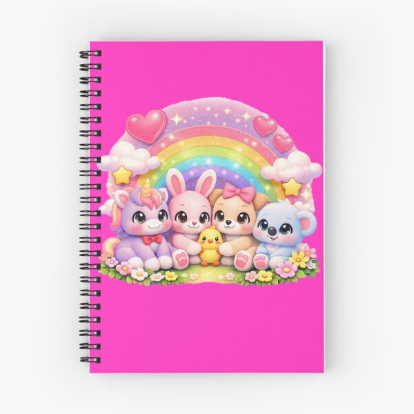 Item preview, Arcoíris Brillante Kawaii – Amigos Pastel Mágicos” designed and sold by yuliettestore.