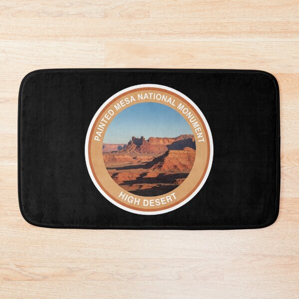 Item preview, Painted Mesa National Monument High Desert Landscape Badge designed and sold by FestivityFinds.