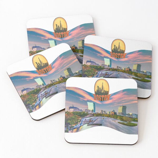 Item preview, Boston Skyline Charles River Vintage Cityscape designed and sold by ReginaSeidman.