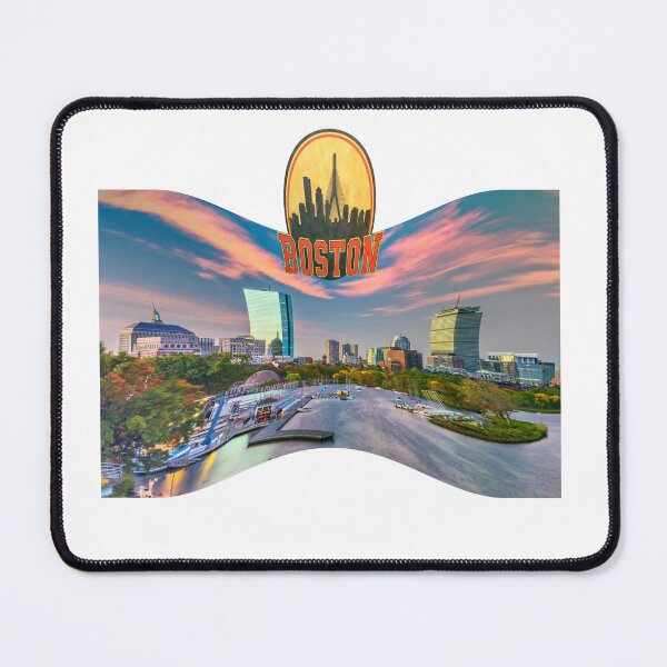 Item preview, Boston Skyline Charles River Vintage Cityscape designed and sold by ReginaSeidman.