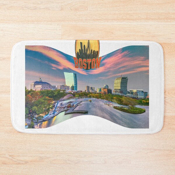 Item preview, Boston Skyline Charles River Vintage Cityscape designed and sold by ReginaSeidman.