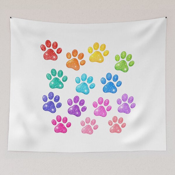 Item preview, Rainbow Cats Paws Pattern | Sparkly Cat Paw Gift T-shirt designed and sold by cozydrops.