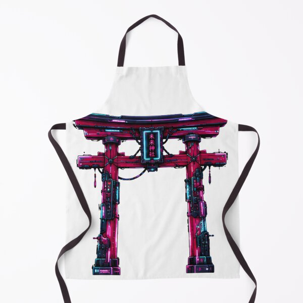 Item preview, Cyberpunk Torii Gate - Neon Future Shrine designed and sold by kummo-0319.