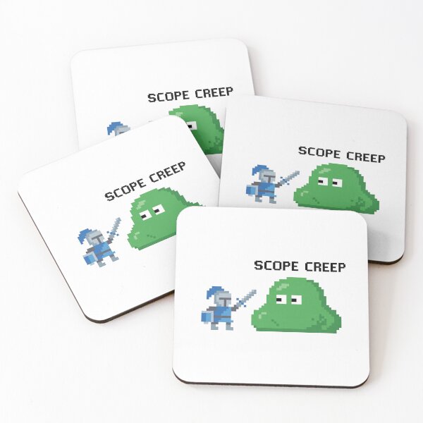 Item preview,  Funny Pixel Art Knight Fighting Scope Creep Slime Monster designed and sold by pattman.
