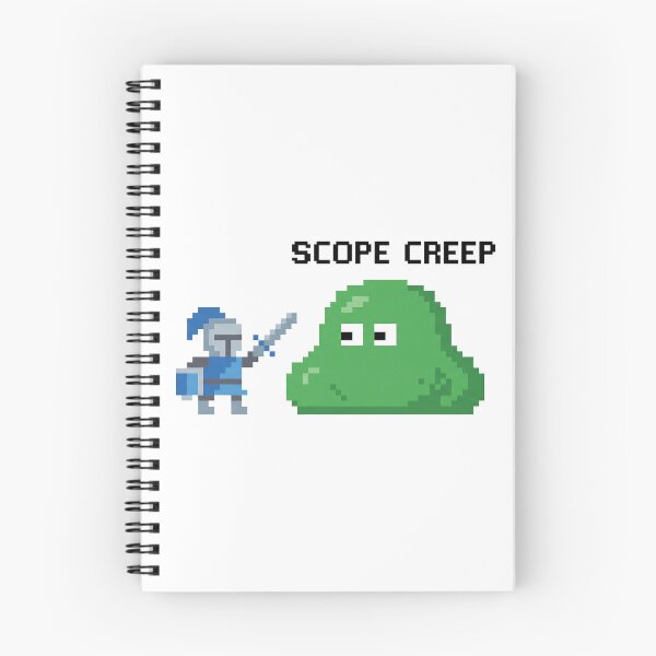 Item preview,  Funny Pixel Art Knight Fighting Scope Creep Slime Monster designed and sold by pattman.