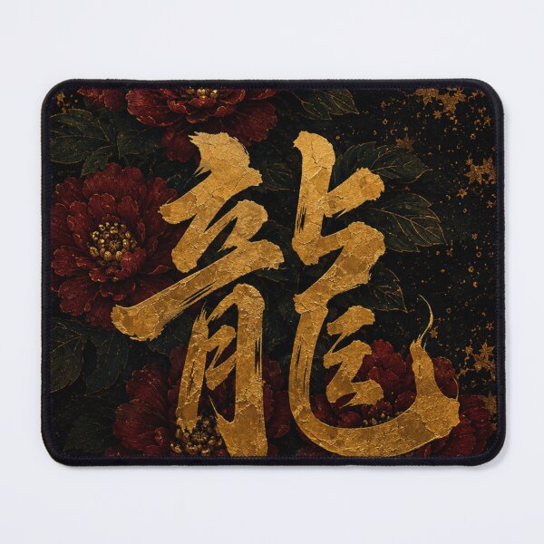 Item preview, Golden Dragon Peony Art designed and sold by Silent Japan Studio.