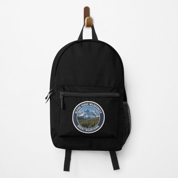 Item preview, Alpine Ridge Wilderness Rocky Mountains Forest Badge designed and sold by FestivityFinds.