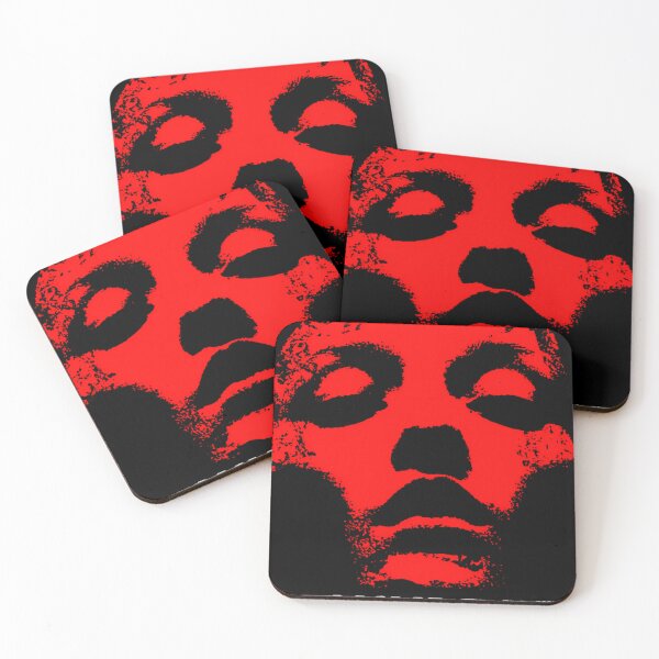 Item preview, Red Silhouette White Typography Mathcore designed and sold by WildPalitteArt.
