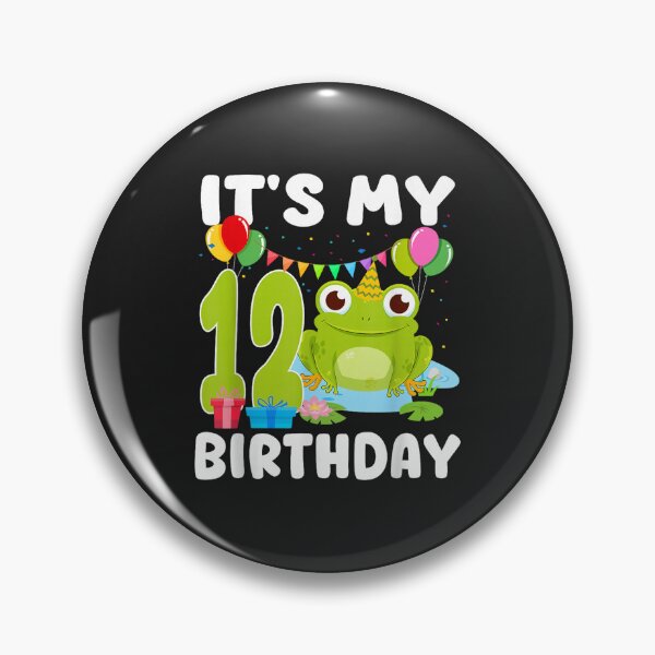 Item preview, Cute Frog It's My 12th Birthday Party 12 Years Old designed and sold by abig-eiyana.
