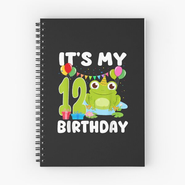 Item preview, Cute Frog It's My 12th Birthday Party 12 Years Old designed and sold by abig-eiyana.