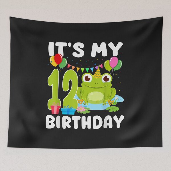 Item preview, Cute Frog It's My 12th Birthday Party 12 Years Old designed and sold by abig-eiyana.