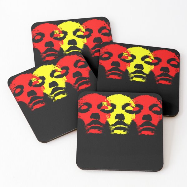 Item preview, Red And Yellow Three Face Silhouette designed and sold by WildPalitteArt.