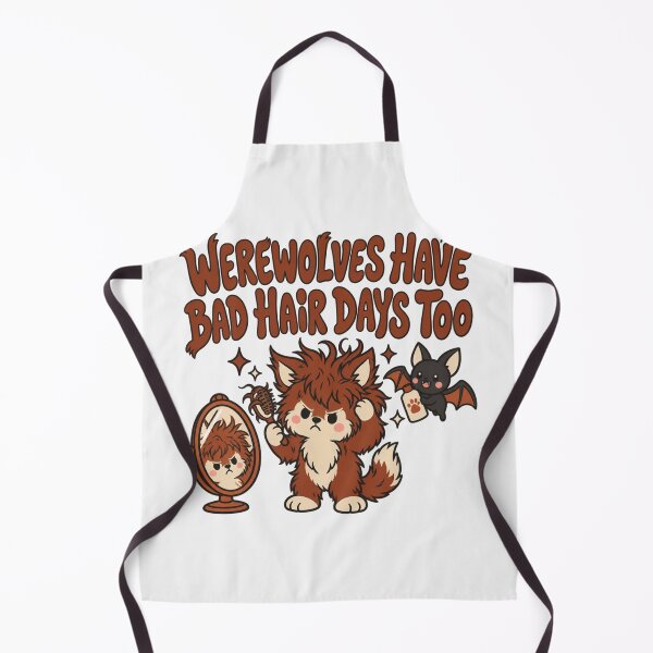 Item preview, Werewolves Have Bad Hair Days Too Tee, Cute Halloween Gift For The Dramatic Friend designed and sold by PhylonBoxx.