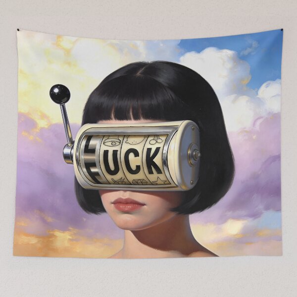 Item preview, Slot Machine Luck vs Fuck Wordplay designed and sold by iconiicc.