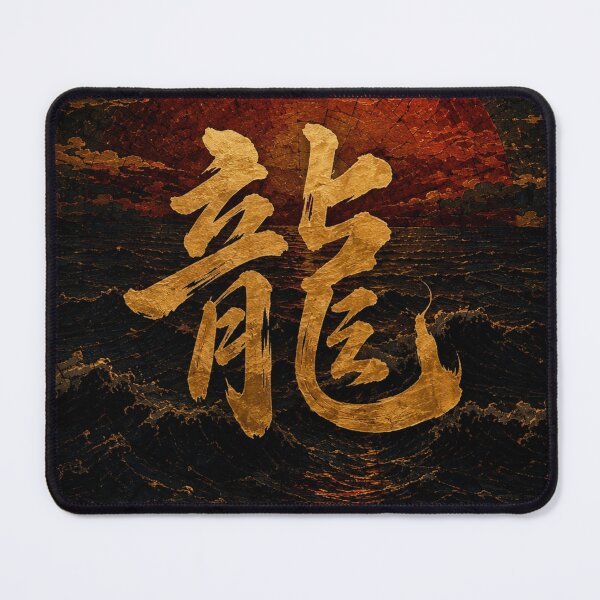 Item preview, Golden Dragon Sunset Waves designed and sold by Silent Japan Studio.