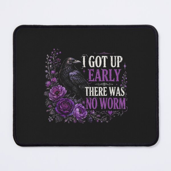 Item preview, Gothic Raven I Got Up Early There Was No Worm Floral designed and sold by abig-eiyana.