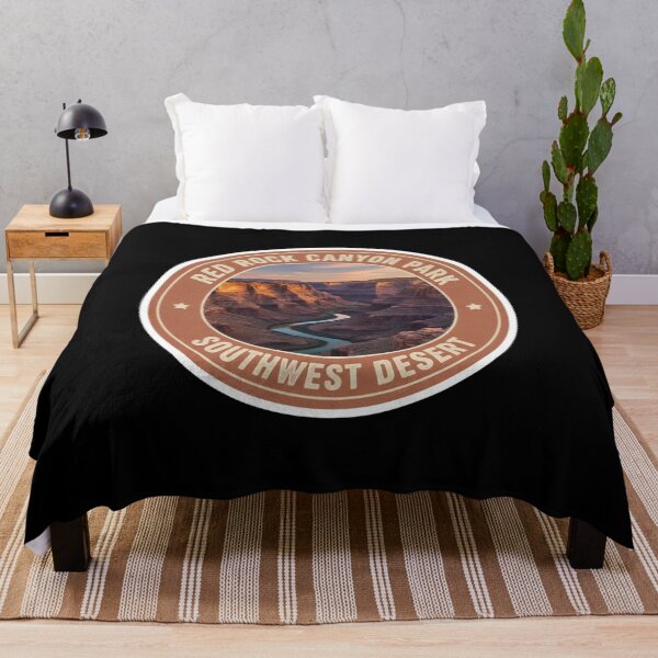 Item preview, Red Rock Canyon Park Southwest Desert River Badge designed and sold by FestivityFinds.