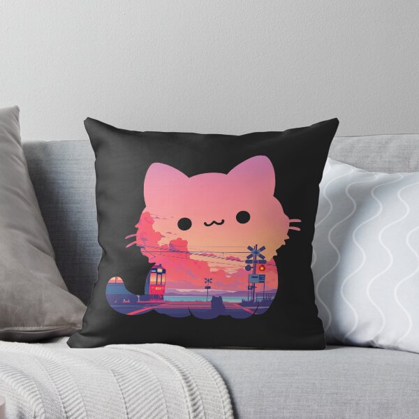 Item preview, Cozy Cat Japanese Sunset designed and sold by mustbewhy.
