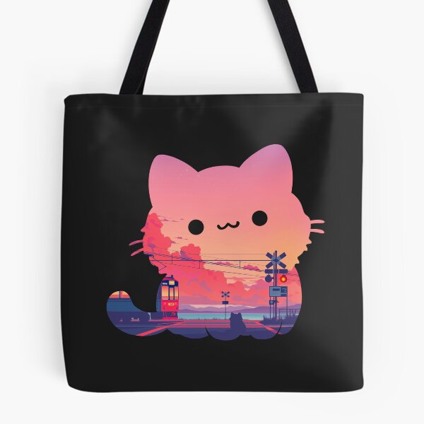Item preview, Cozy Cat Japanese Sunset designed and sold by mustbewhy.