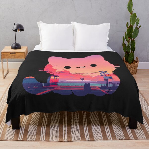 Item preview, Cozy Cat Japanese Sunset designed and sold by mustbewhy.