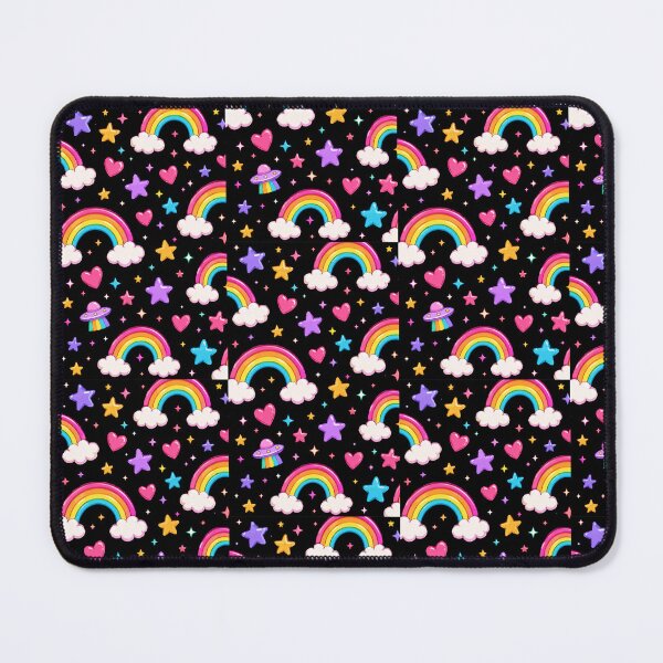 Item preview, Rainbow Hearts and Stars Pattern designed and sold by Car23314.
