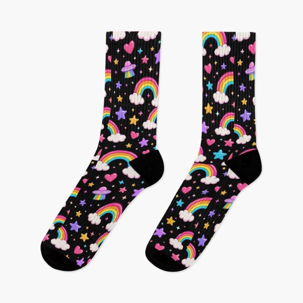 Item preview, Rainbow Hearts and Stars Pattern designed and sold by Car23314.