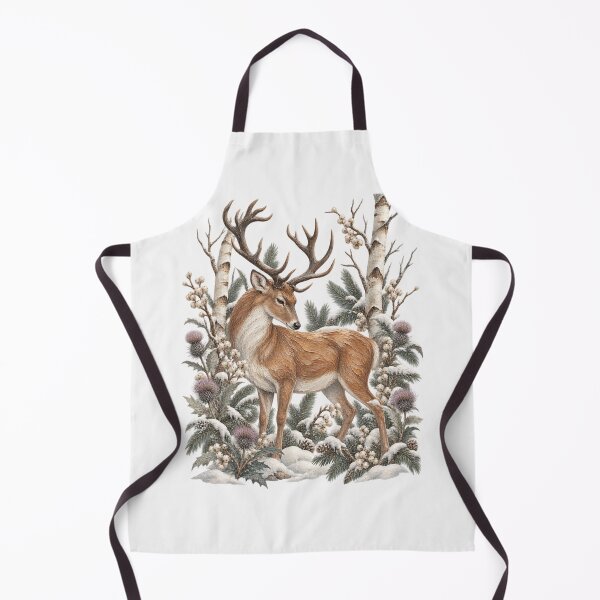 Item preview, Deer Among The Winter Birches Shirt, Cottagecore Winter Botanical Tee designed and sold by PhylonBoxx.