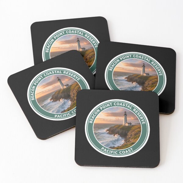 Item preview, Beacon Point Coastal Reserve Lighthouse Pacific Coast Badge designed and sold by FestivityFinds.