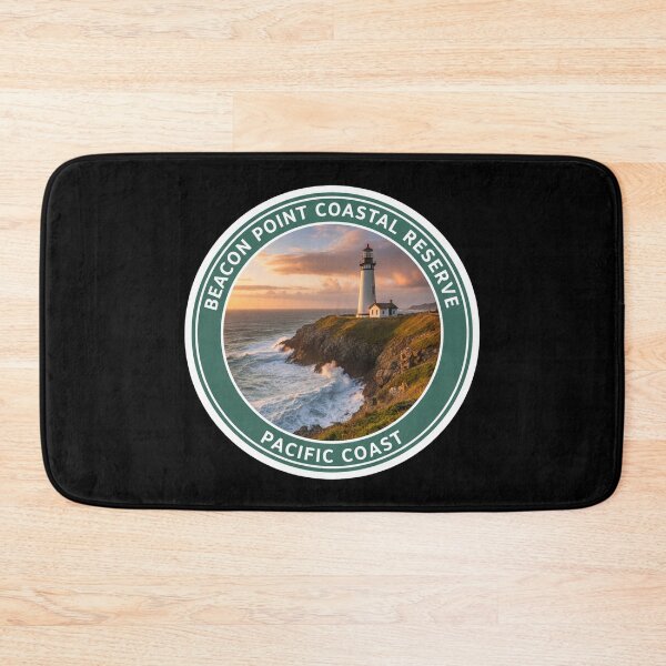 Item preview, Beacon Point Coastal Reserve Lighthouse Pacific Coast Badge designed and sold by FestivityFinds.