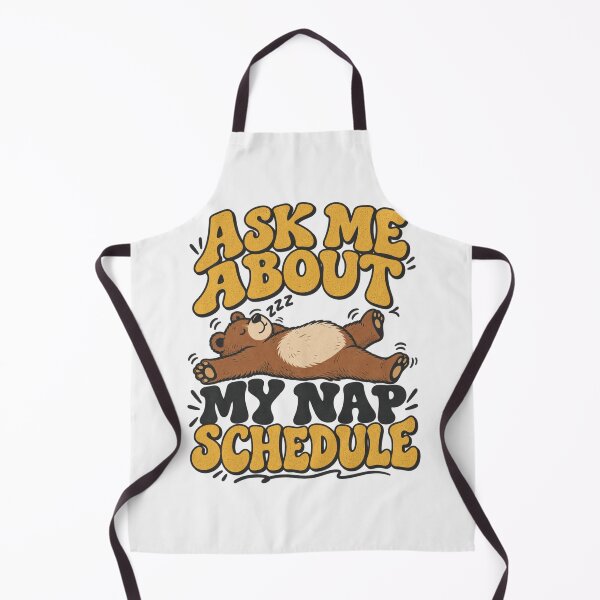 Item preview, Ask Me About My Nap Schedule, Type-Sandwich Lounging Bear Graphic designed and sold by PhylonBoxx.