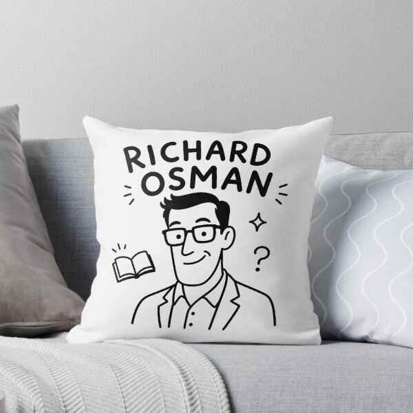 Item preview, Richard Osman – Author Book Lover Minimal Portrait designed and sold by Abidel.