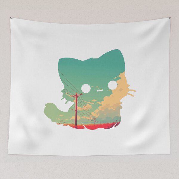 Item preview, Cute Cat Japanese Landscape designed and sold by mustbewhy.