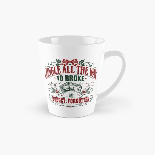 Item preview, Jingle All The Way To Broke, Funny Christmas Vintage Label Gift designed and sold by PhylonBoxx.