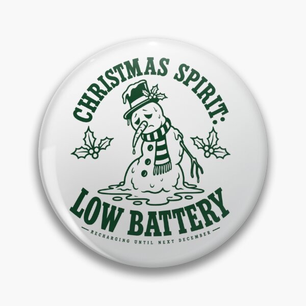 Item preview, Christmas Spirit: Low Battery, Retro Mascot Holiday Graphic designed and sold by PhylonBoxx.