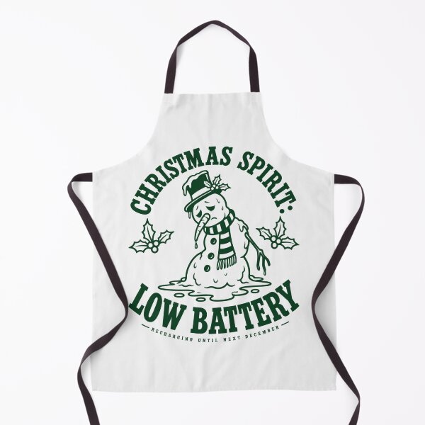 Item preview, Christmas Spirit: Low Battery, Retro Mascot Holiday Graphic designed and sold by PhylonBoxx.